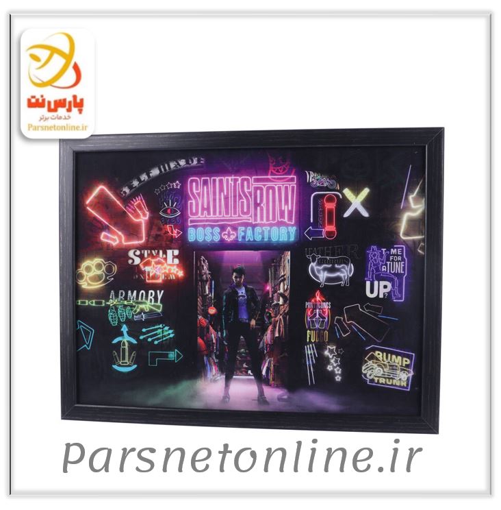 تابلو شاسی طرح Saints Row Boss Factory سایز 30*40 سانتی متر