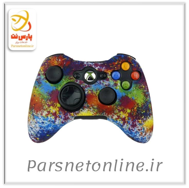 روکش دسته بازی Xbox 360 طرح رنگی