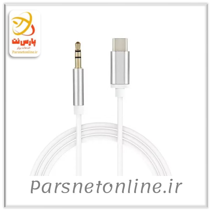 کابل صدا TYPE C تایپ سی به AUX 3.5 مدل JH-030