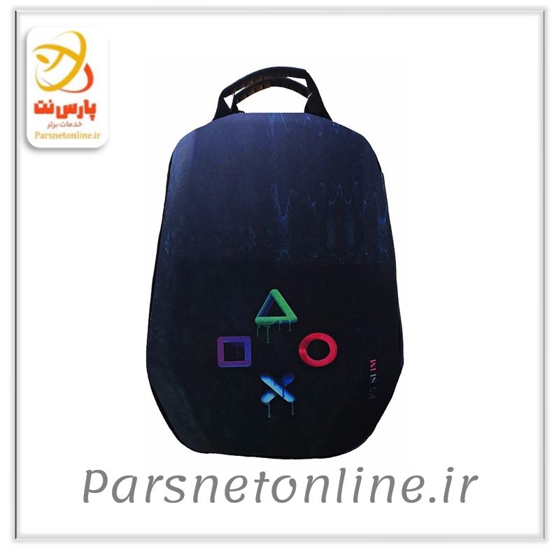 کیف کوله ای کنسول بازی PS5 Slim طرح دکمه دسته بازی
