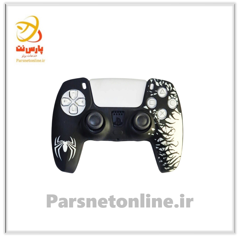 روکش دسته بازی PS5 طرح Spider Man کد 2 سفید