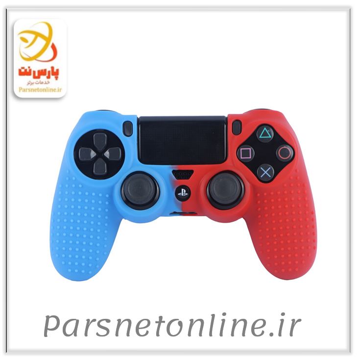 روکش دسته بازی PS4 استوپ دار زمینه آبی قرمز کد 1
