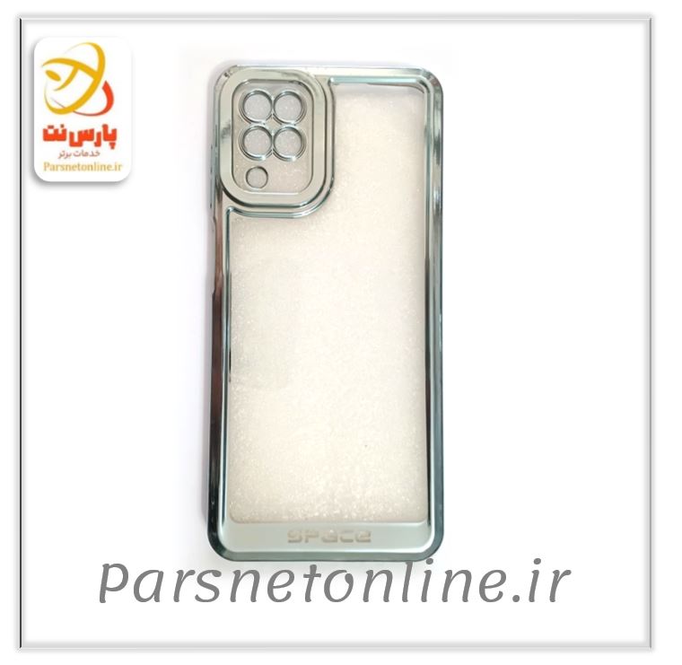 قاب گوشی شفاف سامسونگ آبی نفتی A12  SPACE
