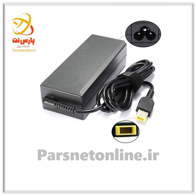 شارژر لپ تاپ Lenovo 20V 4.5A سر USB