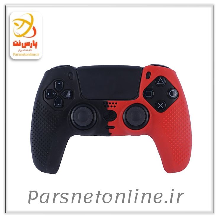 روکش دسته بازی PS5 مشکی قرمز کد 4