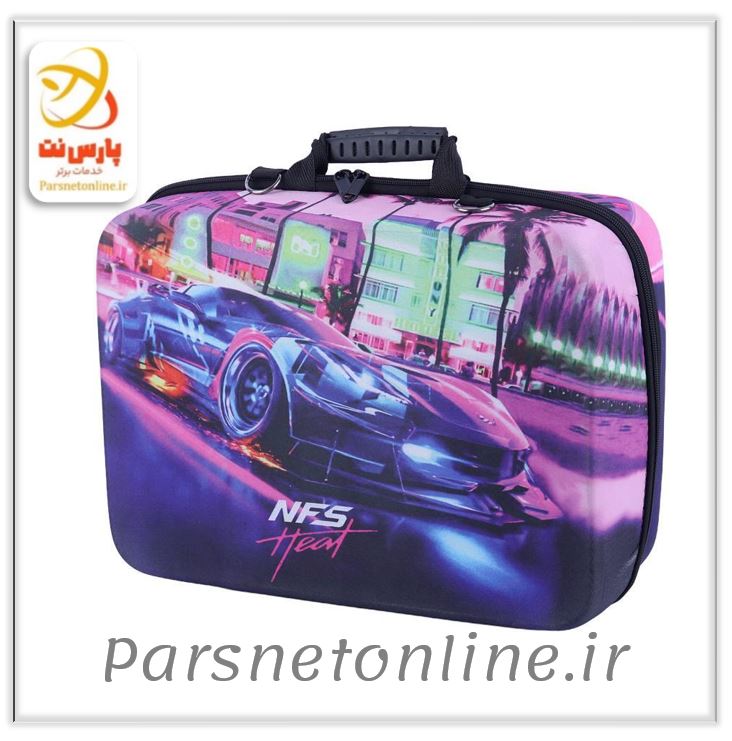 کیف کنسول بازی PS5 Slim طرح NFS Heat