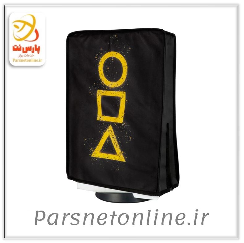 کاور پارچه ای کنسول PS5 FAT طرح Play Button کد زرد