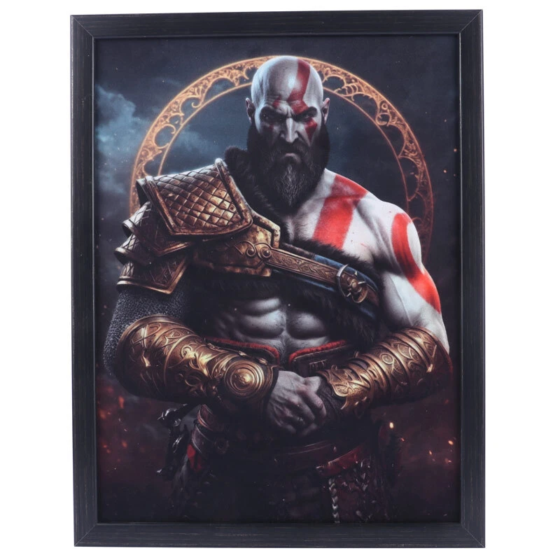 تابلو شاسی طرح God of War سایز 30*40 سانتی متر