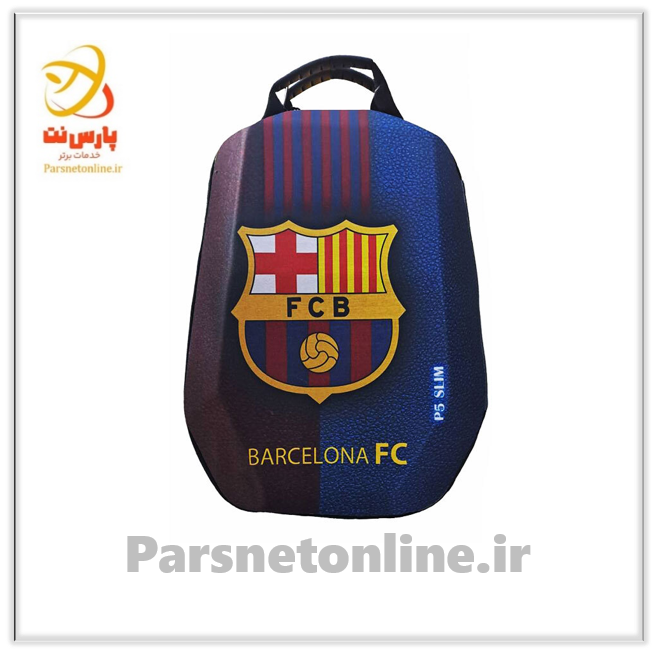 کیف کوله ای کنسول بازی PS5 Slim طرح FC Barcelona