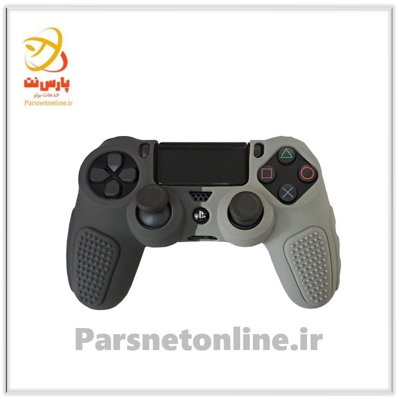 روکش دسته بازی PS4 استوپ دار زمینه طوسی خاکستری