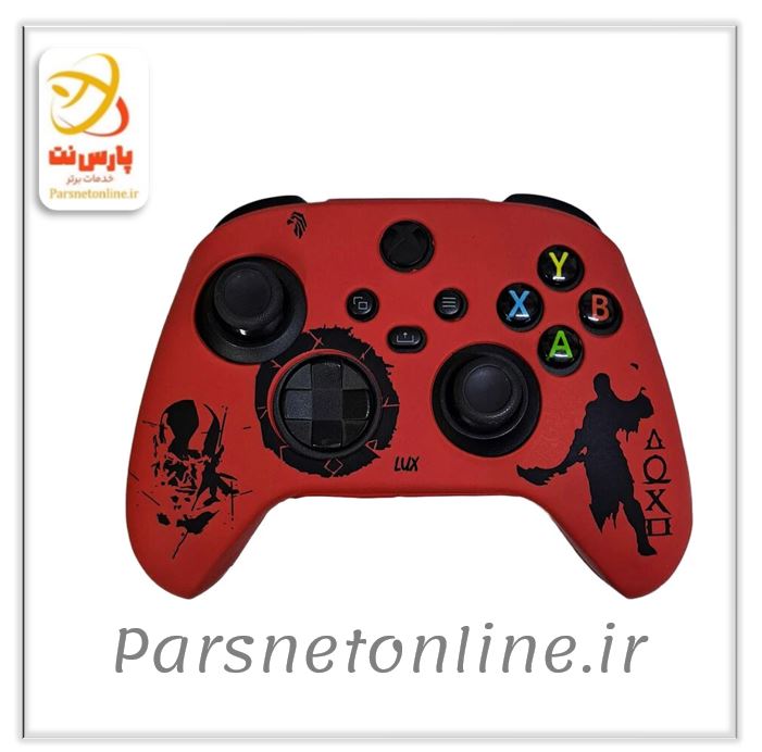 روکش دسته بازی Xbox X/S طرح God Of War قرمز مشکی