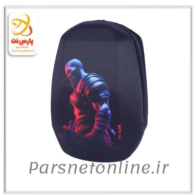کیف کوله ای کنسول بازی PS5 Slim طرح God Of War کد 5