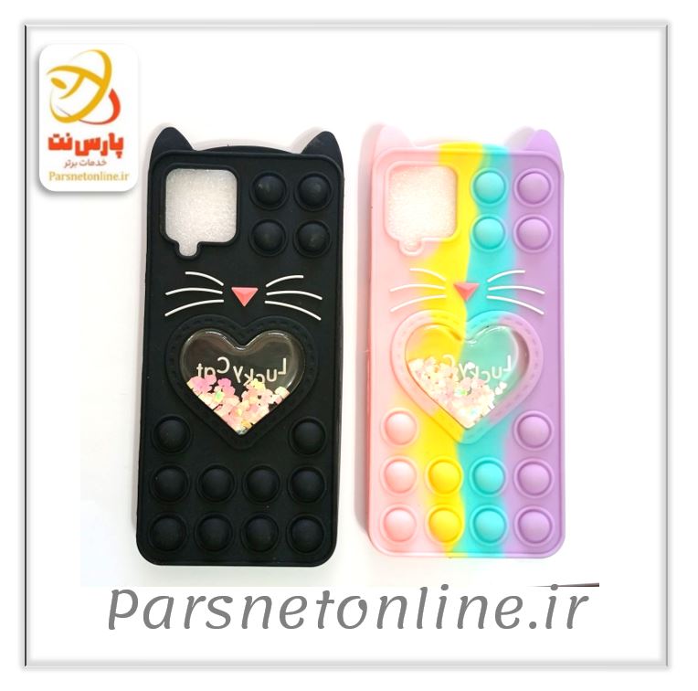قاب گوشی گربه ای سیلیکونی سامسونگ A12