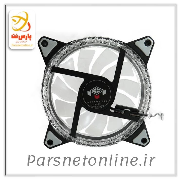 فن کیس 12 × STATUS 12 (پره شیشه ای مشجر) RGB