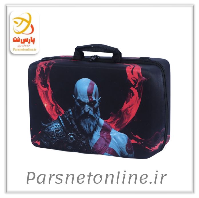 کیف کنسول بازی PS5 Slim طرح God of War کد A