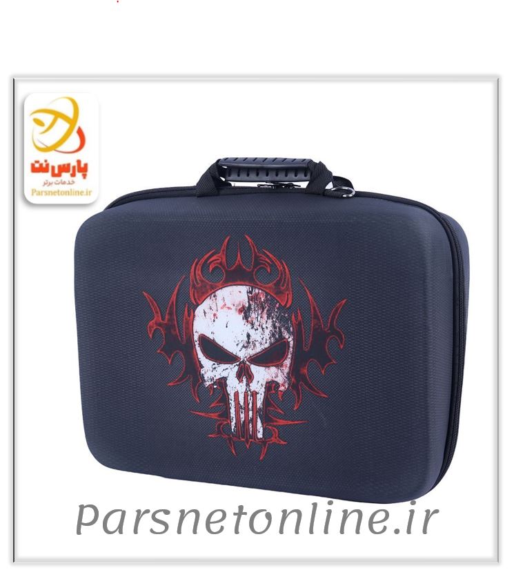 کیف کنسول بازی PS5 Slim طرح اسکلت کد 5
