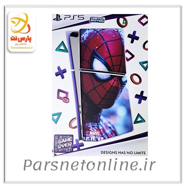 اسکین پلی استیشن 5 اسلیم دیجیتال گیم اور طرح Spider Man کد 3