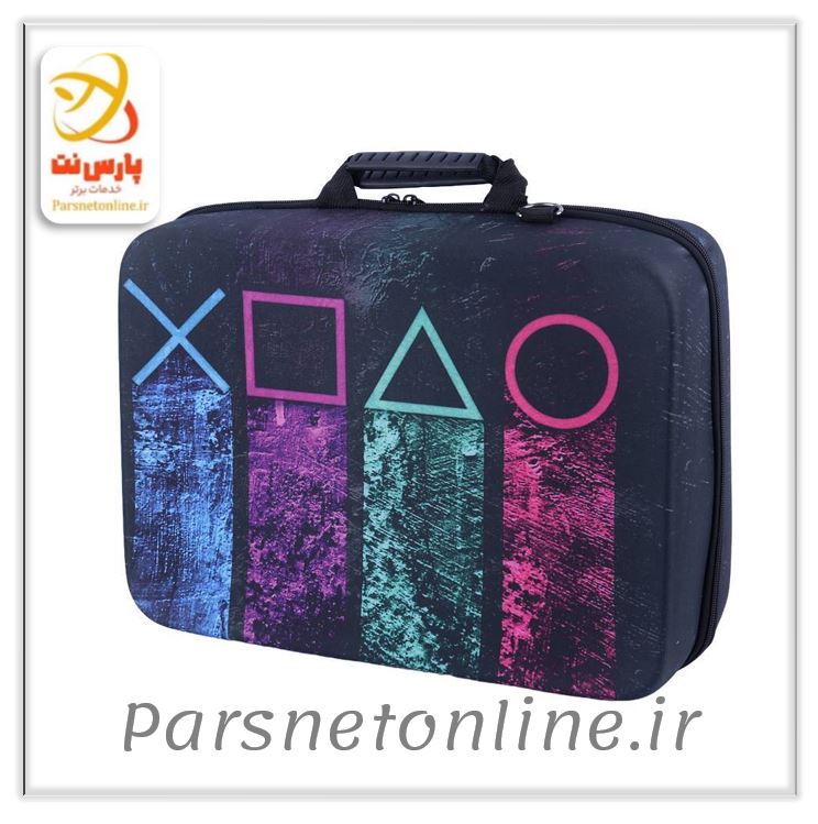 کیف کنسول بازی PS5 Slim طرح دکمه دسته بازی کد 17