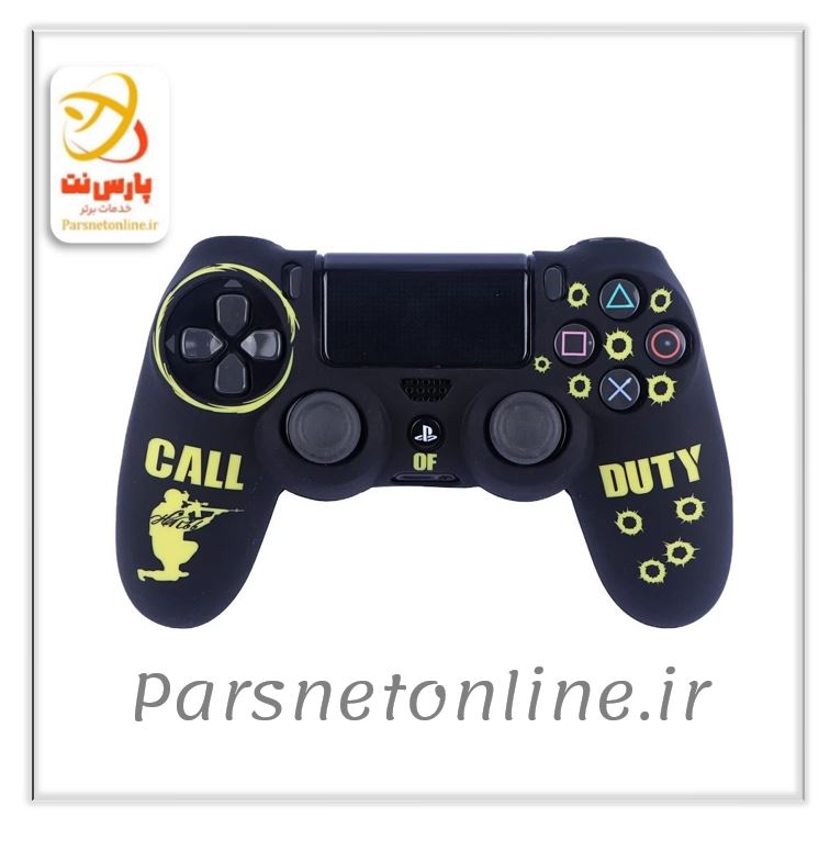 روکش دسته بازی PS4 طرح Call of duty زرد کد 4