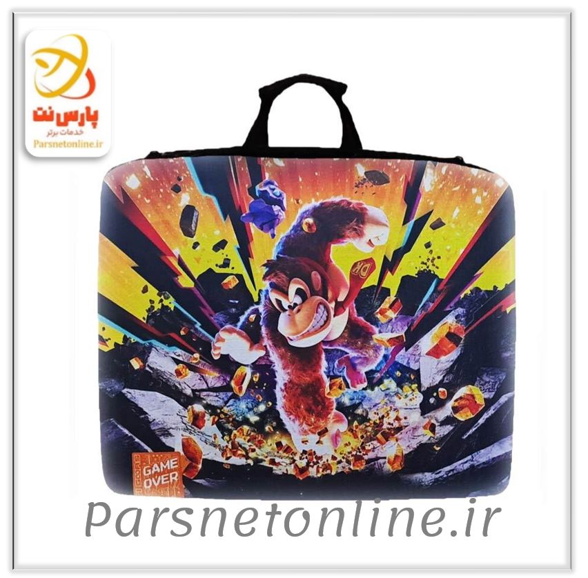 کیف کنسول بازی Game Over PS4 طرح Donkey Kong Bananza