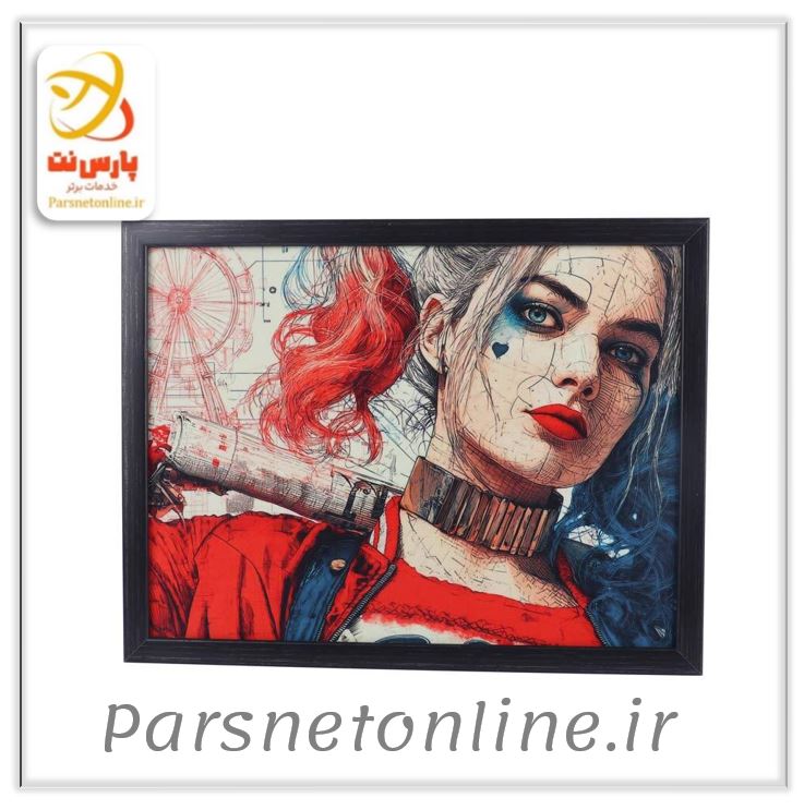 تابلو شاسی طرح Harley Quinn سایز 30*40 سانتی متر کد 1