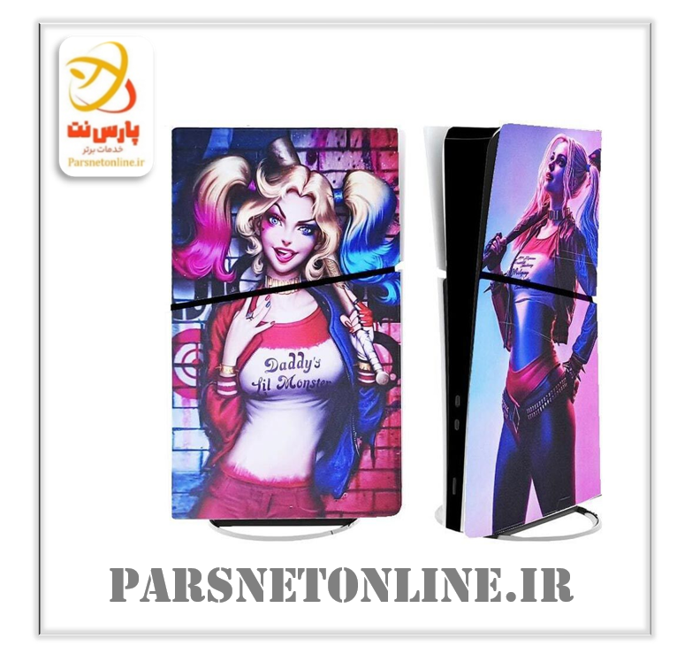 اسکین پلی استیشن 5 اسلیم استاندارد گیم اور طرح Harley Quinn
