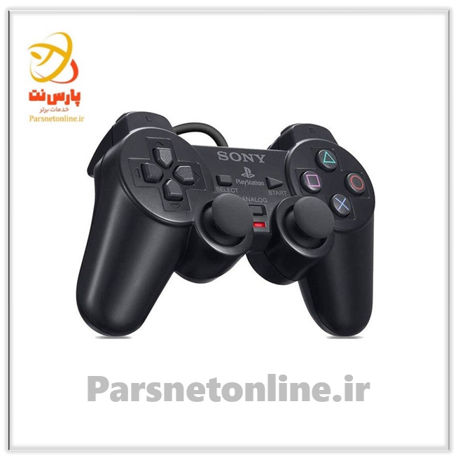 دسته بازی تک شوکدار Sony PS2-PS1 مشکی