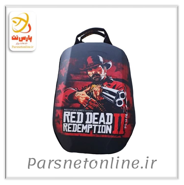 کیف کوله ای کنسول بازی Deadskull PS5 Slim طرح Red Dead Redemption 2