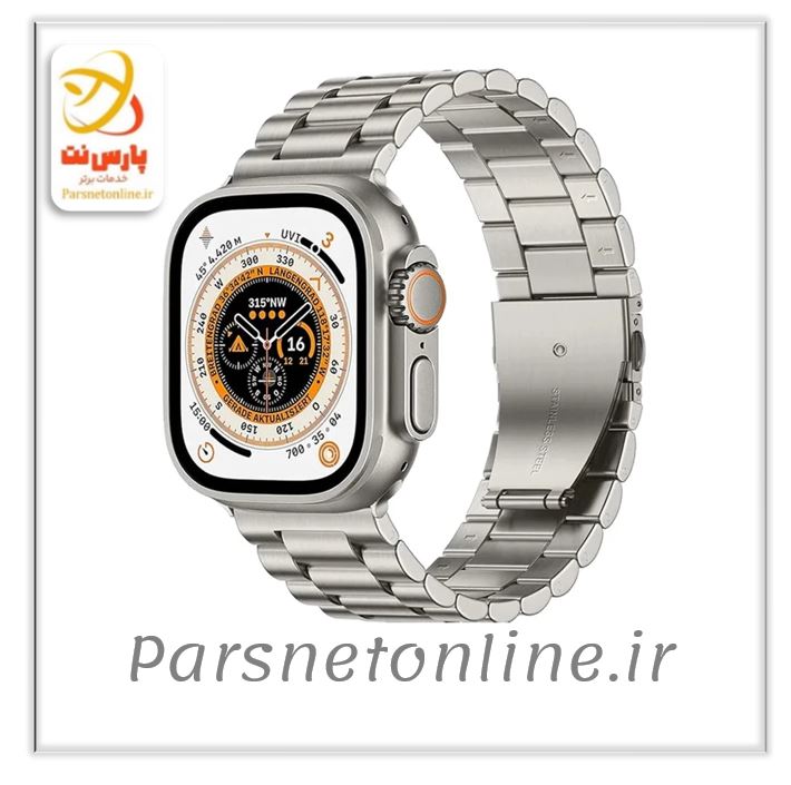 ساعت هوشمند 49 مدل KW31 ULTRA3 با بند فلزی